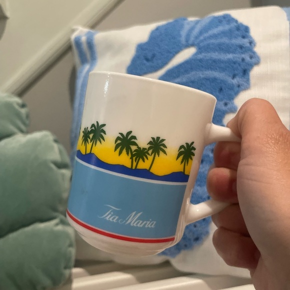 VTG Set Of 2 Arcoroc Brush Orange & Tia Maria Arocpal France Coffee Tea Mugs RH - Picture 6 of 16